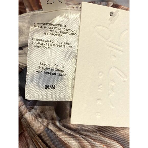 NWT Helen Owen Byblos Cutout Halter Cheeky High Cut One Piece Swim M Sandstone - Picture 7 of 15